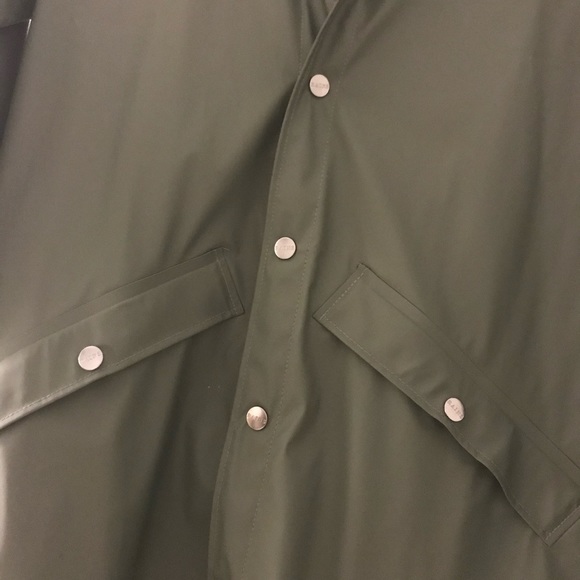Rains Long Waterproof Raincoat - Picture 3 of 5